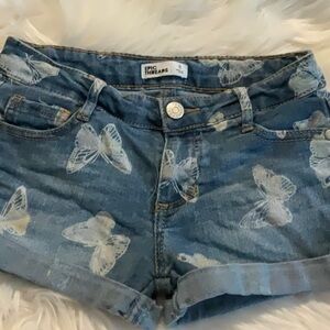Epic Threads Blue Distressed Jean Shorts
